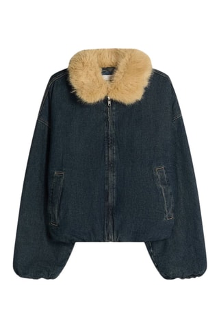 Veste en jean - Bleu canard