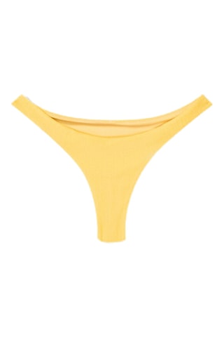 Bas de maillot taille haute - Jaune