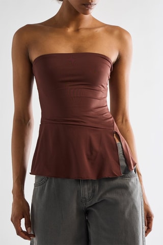 Top bustier - Marron