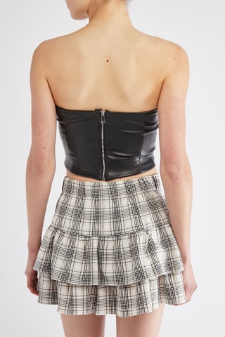 Crop top bustier - Noir