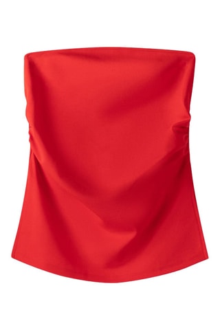 Top bustier - Rouge