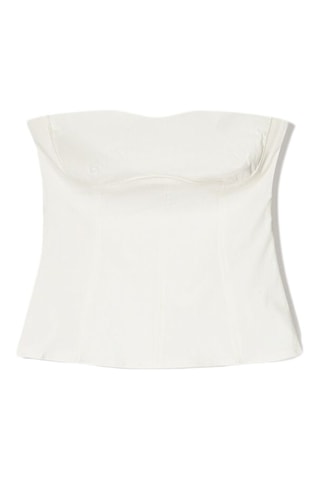 Top bustier - Blanc