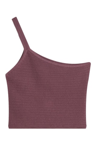 Top asymétrique - Marron