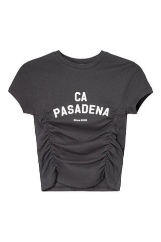 Crop top drapé - Anthracite