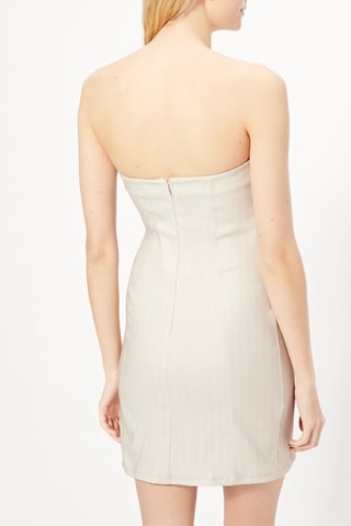 Robe bustier Ecru