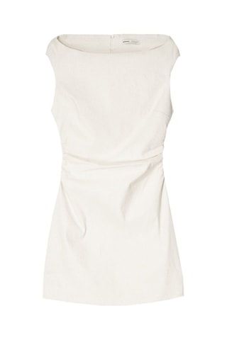 Robe courte sans manches - Blanc