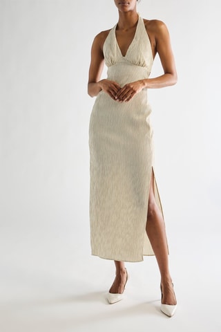 Robe midi - Beige