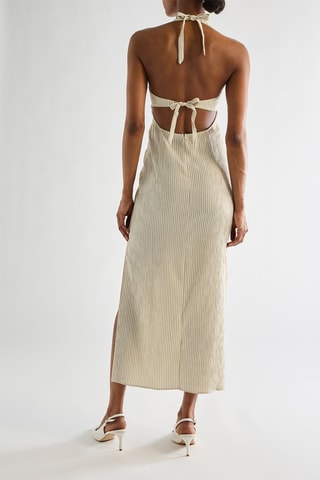 Robe midi - Beige