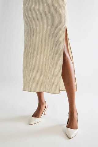 Robe midi - Beige