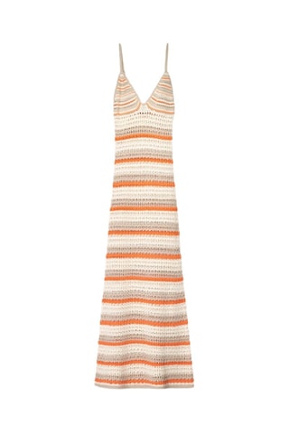 Robe longue sans manches - Beige