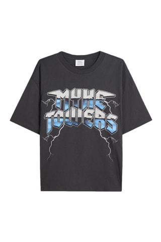 T-shirt Myke Towers - Noir