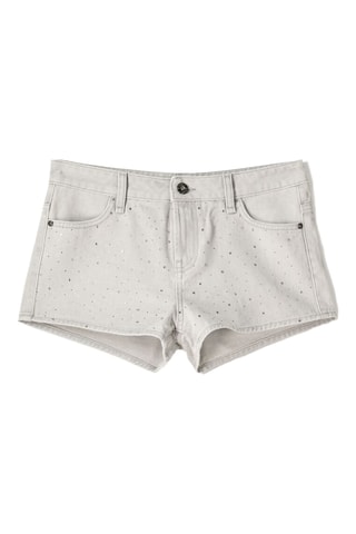 Short en jean - Gris clair