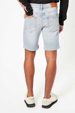 Bermuda skinny en jean - Ciel
