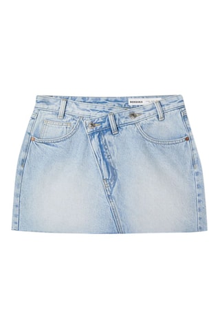 Minijupe en jean - Bleu clair