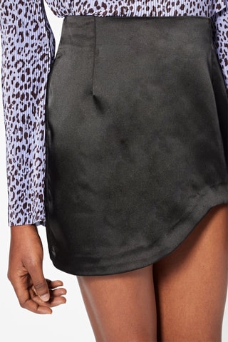 Minijupe taille haute Noir