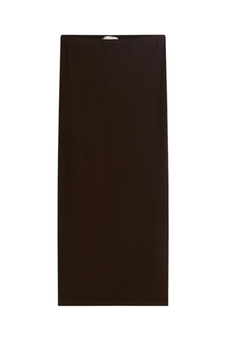 Jupe droite - Marron foncé