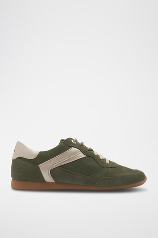 Baskets en cuir - Kaki