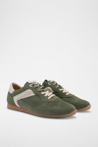Baskets en cuir - Kaki