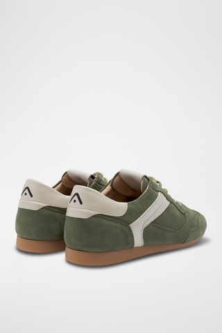 Baskets en cuir - Kaki