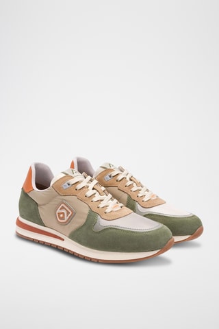 Baskets en nubuck - Vert