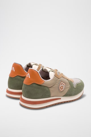 Baskets en nubuck - Vert