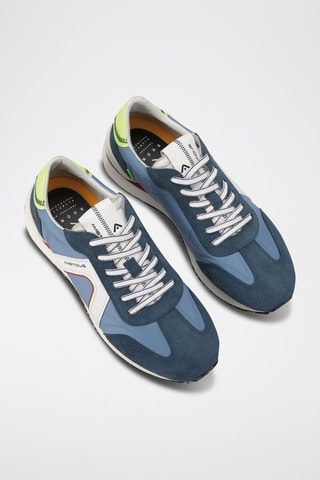 Leren Sneakers - Blauw - Blauw