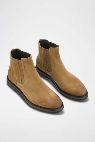 Leren Chelsea Boots - Taupe