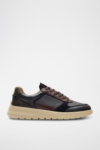 Baskets en cuir - Bleu
