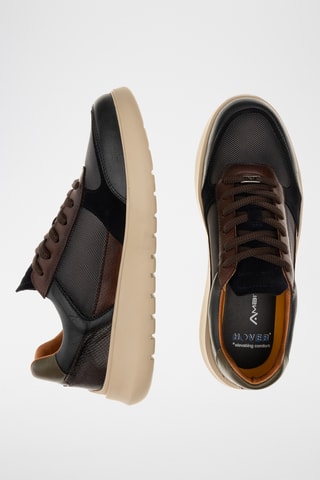 Baskets en cuir - Bleu