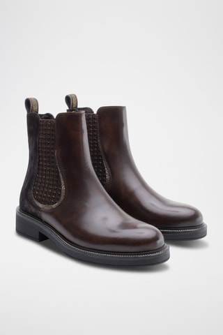 Leren Chelsea Boots - Bruin