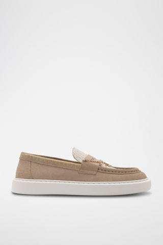 Mocassins en cuir - Beige