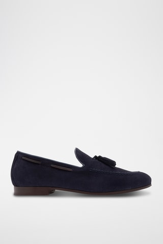 Mocassins en cuir - Bleu