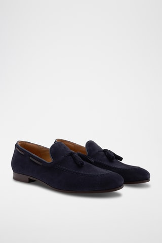 Mocassins en cuir - Bleu
