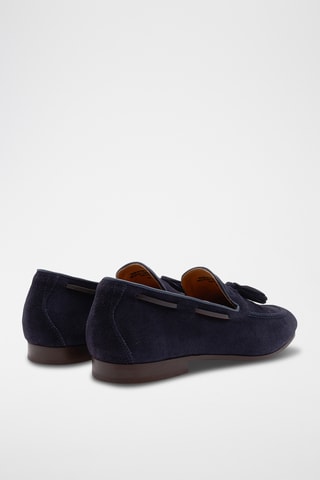 Mocassins en cuir - Bleu