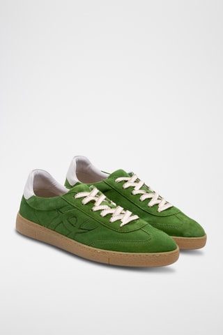 Baskets en nubuck - Vert