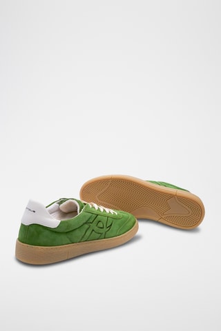 Baskets en nubuck - Vert