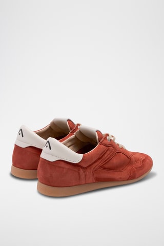 Baskets en nubuck - Rouge