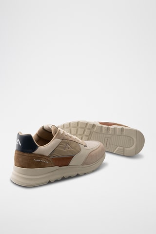 Baskets en cuir - Taupe