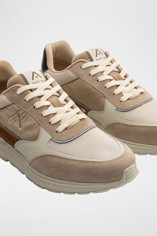 Baskets en cuir - Taupe