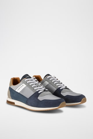Baskets en cuir - Bleu