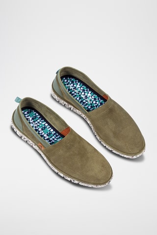 Slip-on en cuir - Kaki