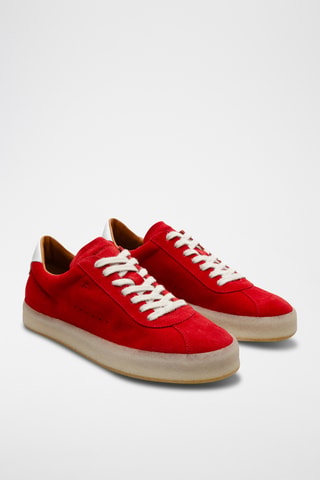 Leren Sneakers - Rood