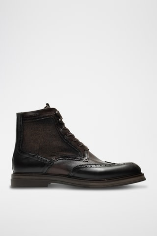 Bottines en cuir - Marron