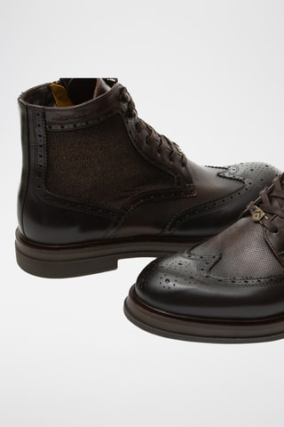 Bottines en cuir - Marron