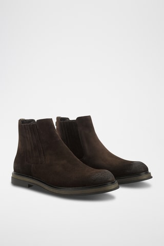 Bottines Chelsea en cuir - Marron