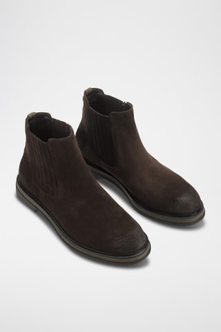 Bottines Chelsea en cuir - Marron