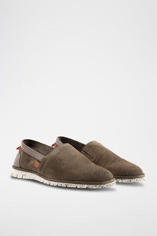 Leren Slip-ons - Paars