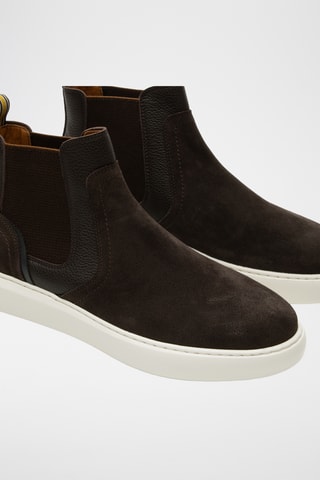 Bottines Chelsea en cuir - Marron