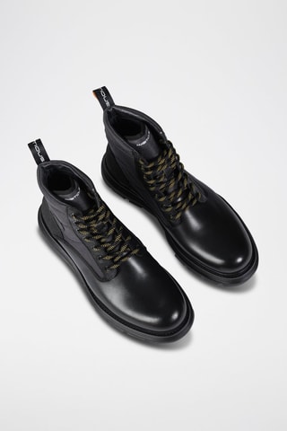 Leren Enkellaarzen - Zwart - Zwart