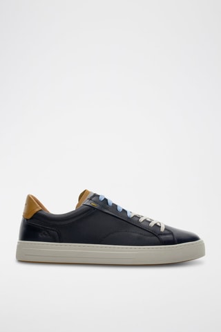 Leren Sneakers - Marineblauw - Blauw